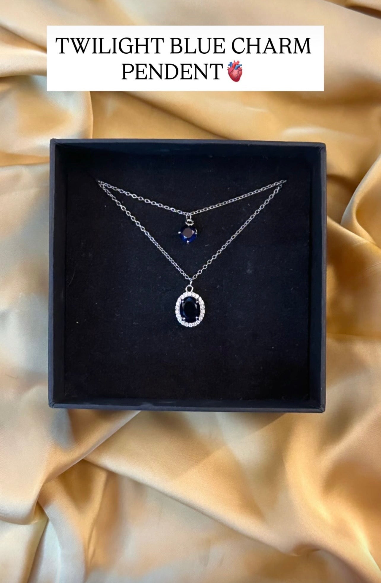 Blue Stone Dual Pendent